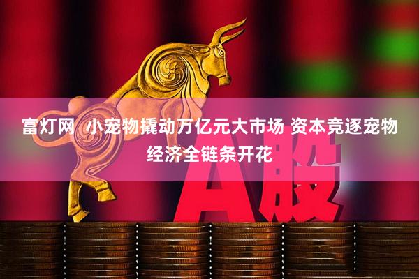 富灯网  小宠物撬动万亿元大市场 资本竞逐宠物经济全链条开花